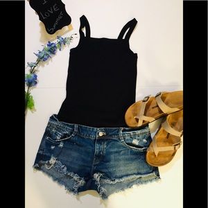 ZARA TRAFALUC DENIM short cowboy vintage summer